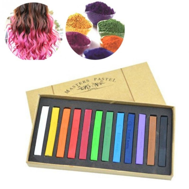 12 / 24 / 36 / 48 Colors Solid Powder Smooth Brush Portable Stick Toner Painting Chalk Set 12 Colors