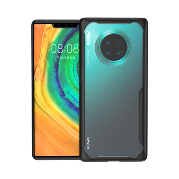 For Huawei Mate 30 Pro Tang Series Transparent PC + TPU Full Coverage Shockproof Protective Case(Black)