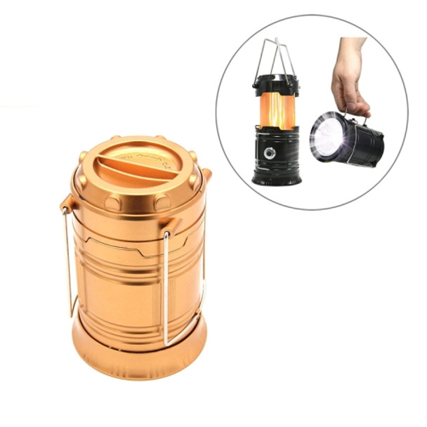 Outdoor Camping Tent Light Portable Lantern Flame Lamp(Gold)