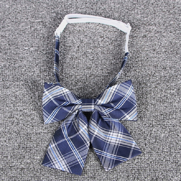 Jacquard Plaid College-style Uniform Bow Tie Necktie Clothing Accessories, Style:Collar Flower
