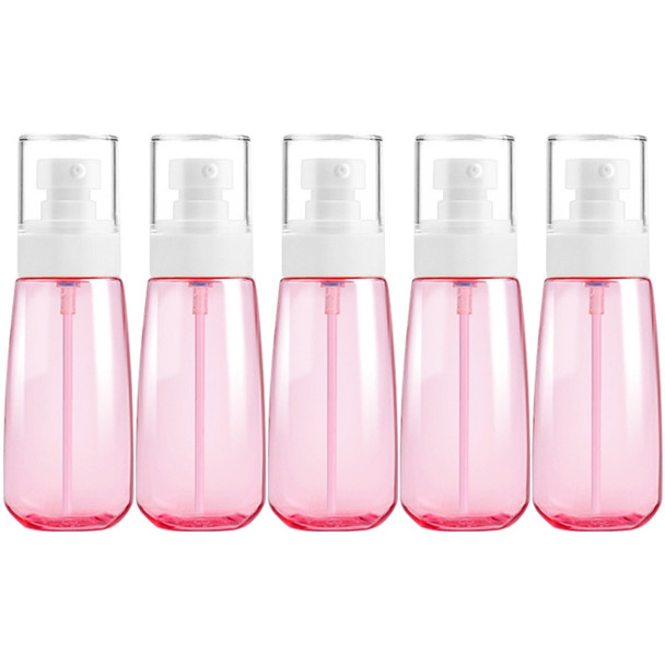 5 PCS Travel Plastic Bottles Leak Proof Portable Travel Accessories Small Bottles Containers, 100ml(Pink)