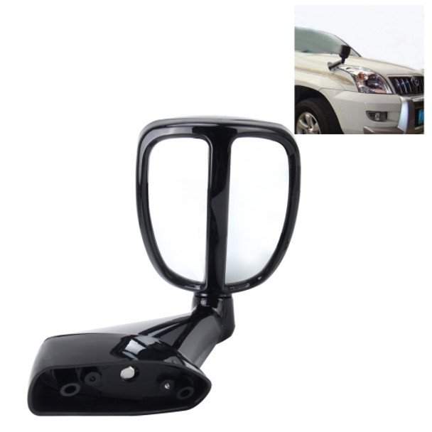 Cross Country Car 360 Degree Rotatable Rearview Parking Side Auxiliary Blind Spot Mirror for Right Side (Black)