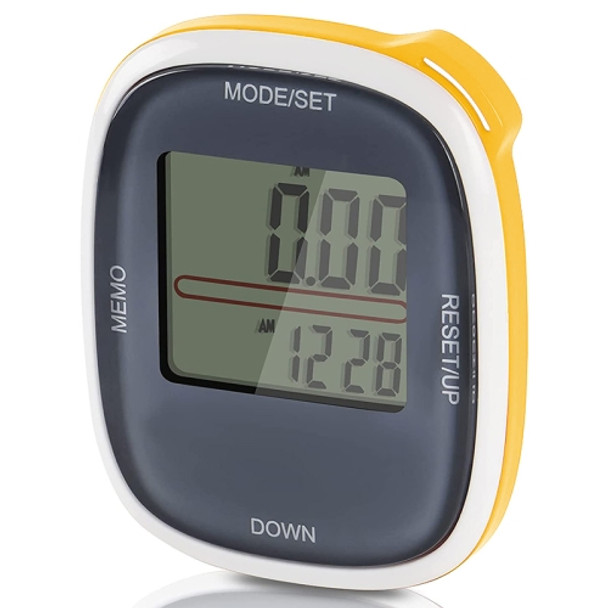 3D All Dimensional Multifunction Digital Electronic Pedometer Step Counter(Yellow)