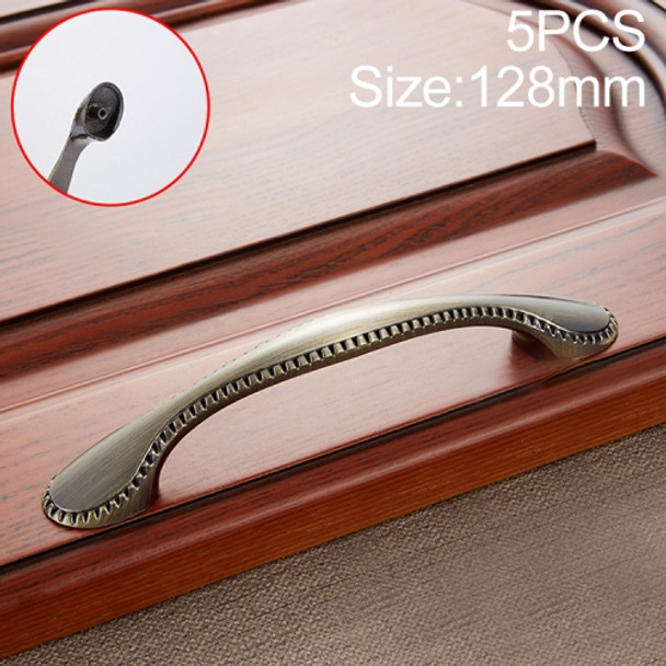 5 PCS 6009-128 Cyan Ancient Drawer Cabinet Door European Style Retro Copper Handle