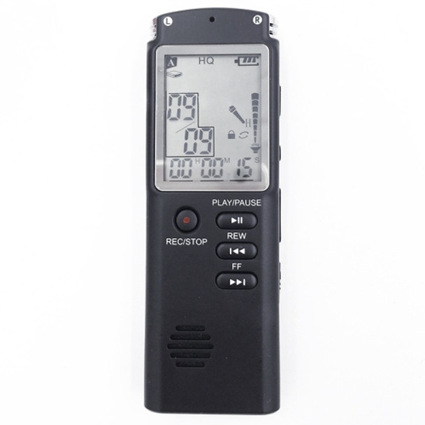 T60 Monochrome Screen HD Noise Reduction Digital Voice Recorder, 32G, Support MP3 / WAV Format (Black)