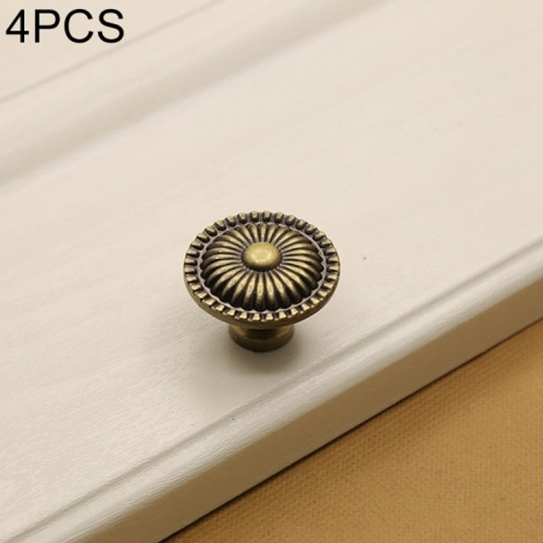 4 PCS 32mm 235 Green Bronze Cabinet Wardrobe Door Drawer Vintage Zinc Alloy Solid Single Hole Handle