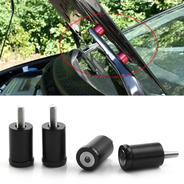 4 PCS Car Modified Isolation Column Engine Cover Blocked Up Screw Engine Turbine Ventilation Gasket Screw Washer (Black)