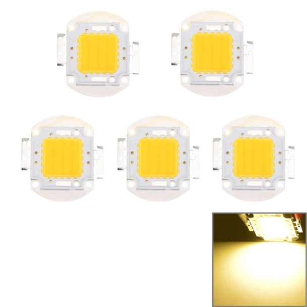5 PCS 30W High Power LED Integrated Light Lamp (Warm White)
