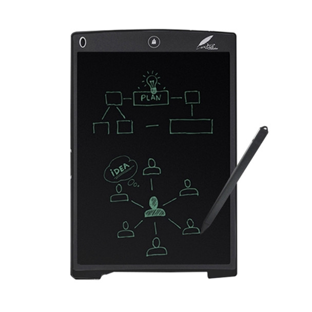 Howshow 12 inch LCD Pressure Sensing E-Note Paperless Writing Tablet / Writing Board(Black)