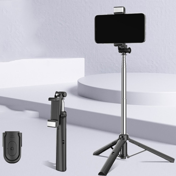 CYKE Folding Telescopic Mobile Phone Broadcast Stand Tripod, Specification: A31E-1.1m (With Light)