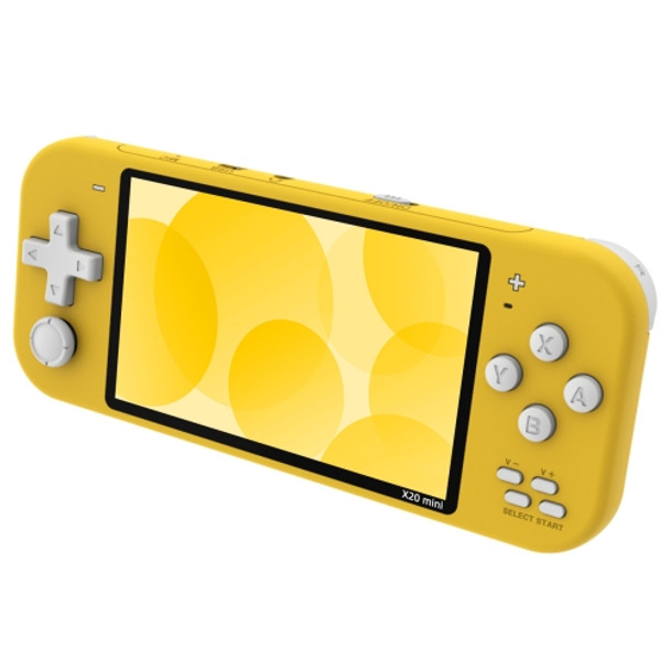 X20 mini Classic Games Handheld Game Console with 4.3 inch Screen & 8GB Memory(Yellow)