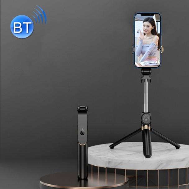 XT06 Live Beauty Bluetooth Tripod Selfie Stick(Black)