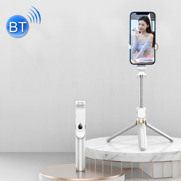 XT06 Live Beauty Bluetooth Tripod Selfie Stick(White)