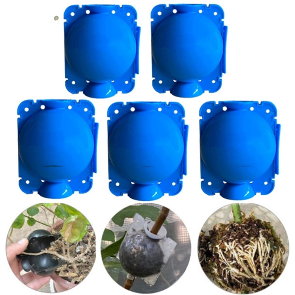 5 PCS High Pressure Propagation Ball Graft Box Breeding Case For Garden Graft, Size: 5cm(Blue)