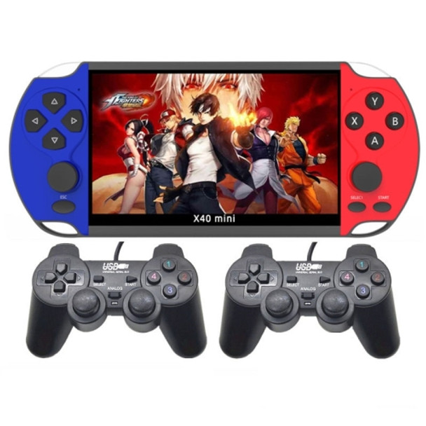 X40 mini 6.5 inch Retro Handheld Game Console with 16GB Memory, Spec: Wired Gamepads