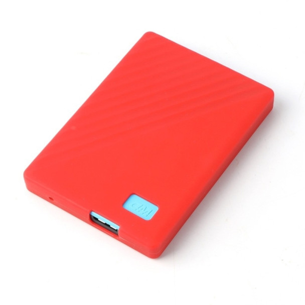 Silicone Shockproof Case for WD My Passport 1 / 2T Hard Drive(Red)
