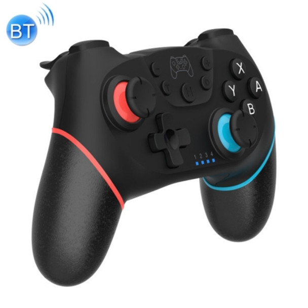 Wireless Bluetooth Gamepad With Macro Programming For Switch Pro, Product color: Black Left Red