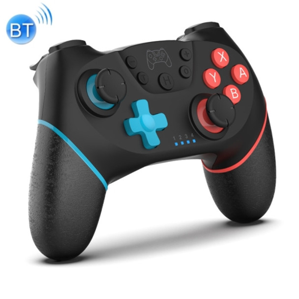 Wireless Bluetooth Gamepad With Macro Programming For Switch Pro, Product color: Left Blue Right Red