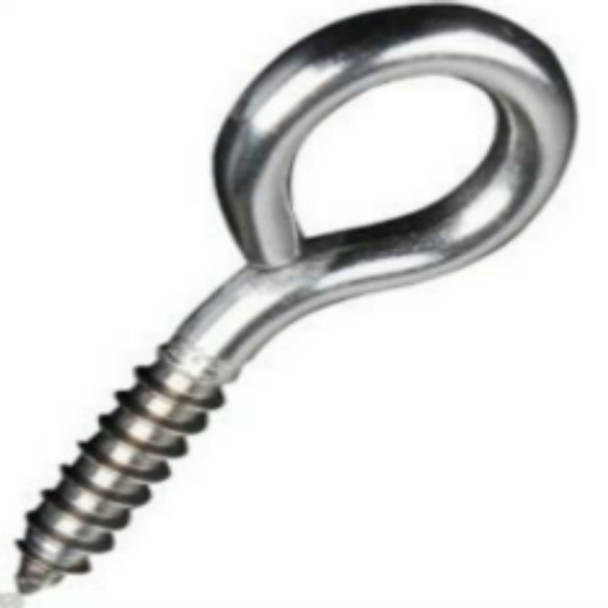 20 PCS Light Hook Nail Self-tapping Screw Triangle Thread Tip Tail Lhand Screw Eye(2.8×27×8.8mm)