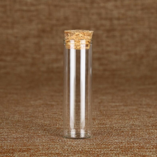 5 PCS Diameter 30mm Straight Cork Bottle High White Material Transparent Glass Small Bottle Multi-spec Reagent Bottle, Specification:30×60mm-30ml(Transparent)