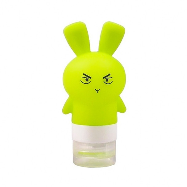 Multi-purpose Outdoor Travel Portable Bottle Squeeze Bottle Silicone Little Empty Bottle, Capacity:75ml(Green)