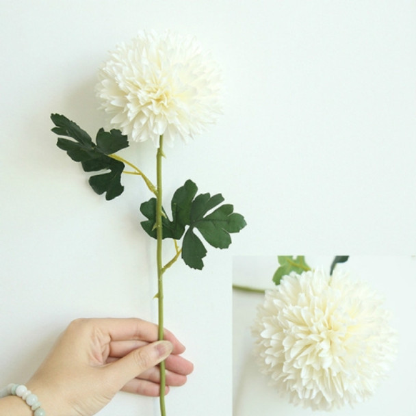 Dandelion Flower Ball Simulation Flower Home Decoration Wedding Bouquet(Milky White)