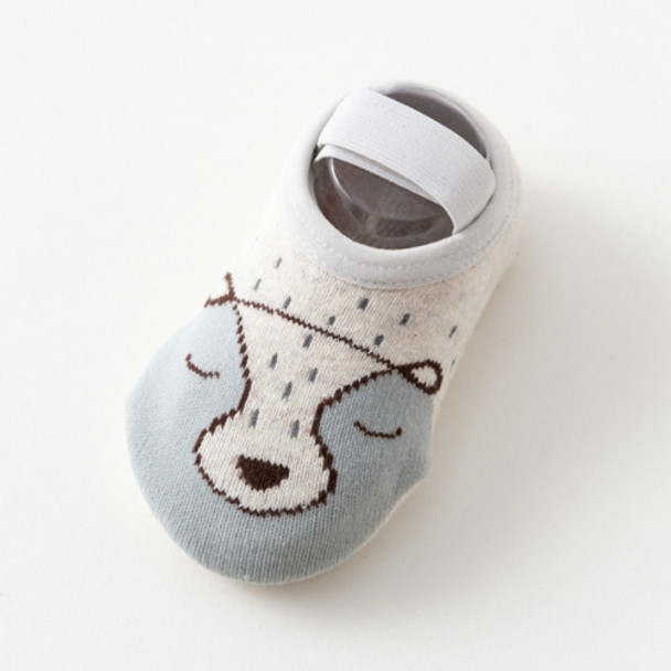 Baby Socks Newborn Cartoon Terry Cotton Children Autumn Winter Non-slip Socks, Size:S(Grizzly)