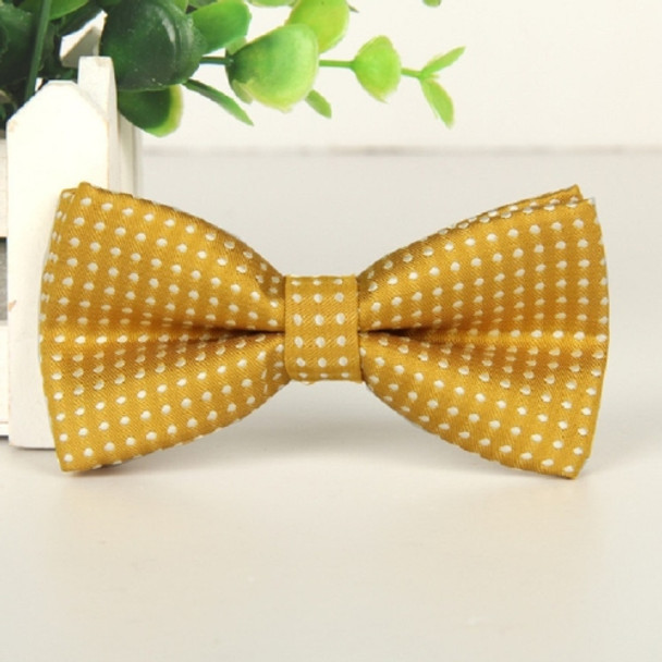Children Dot Pattern Bow Tie Bow-knot(Ginger Yellow)
