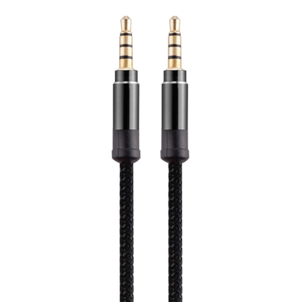 3.5mm Male To Male Car Stereo Gold-Plated Jack AUX Audio Cable For 3.5mm AUX Standard Digital Devices, Length: 1.5m(Black)