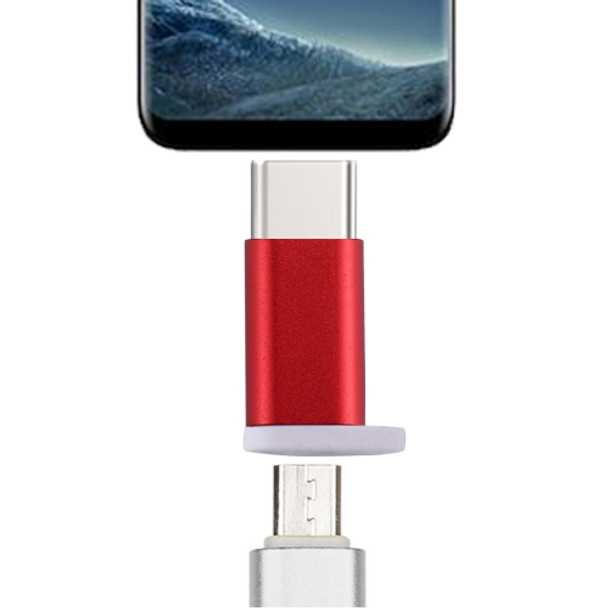 Type-C Male to Micro USB 2.0 Female Converter Adapter, For Galaxy S8 & S8 + / LG G6 / Huawei P10 & P10 Plus / Oneplus 5 / Xiaomi Mi6 & Max 2 /and other Smartphones(Red)