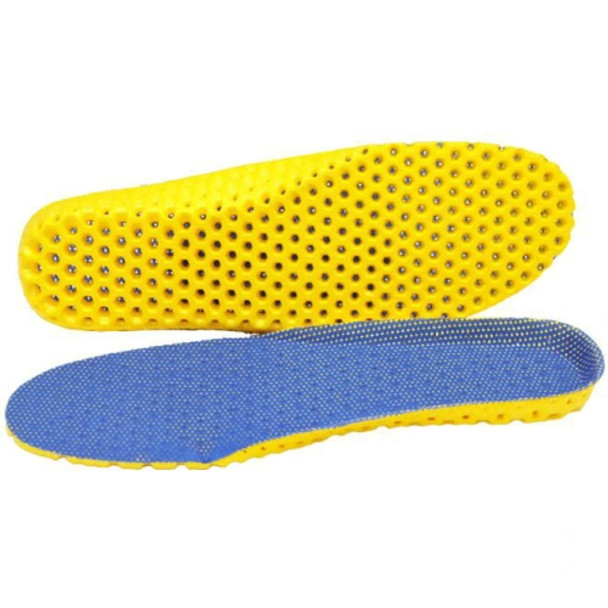 5 Pairs Stretch Breathable Deodorant Running Cushion Insoles, Shoe Size:39(Deep Blue)