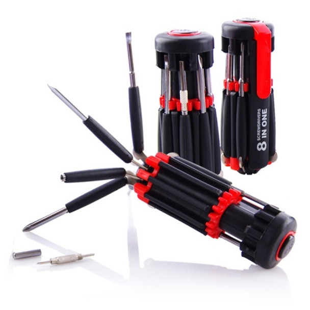 8 In1 Multi-function Hand Screwdriver With LED Light
