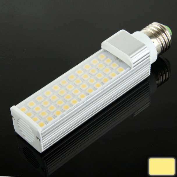 E27 11W 1620LM LED Transverse Light Bulb, 44 LED SMD 5050, Warm White Light, AC 85-220V
