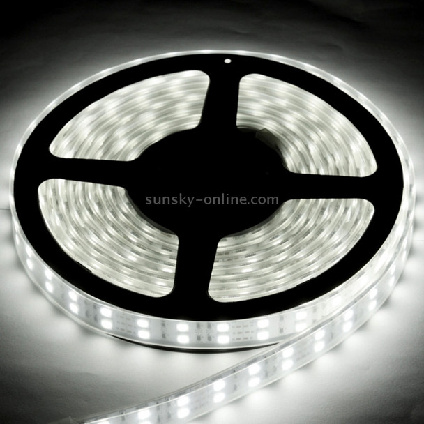 Casing Waterproof  Rope Light, Length: 5m, Dual Row White Light 5050 SMD LED, 120 LED/m