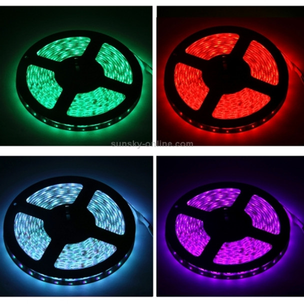 Epoxy Waterproof Rope Light, Length: 5m, RGB Light 5050 SMD LED with Remote Controller, Flashing / Fading, 30 LED/m, 12V 5A