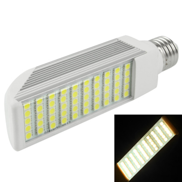 E27 12W 970LM LED Transverse Light Bulb, 50 LED SMD 5050, Warm White Light, AC 85V-265V