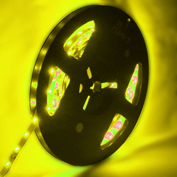 4.8W Bare Board Rope Light, Length: 5m, Yellow Light  3528 SMD LED, 60 LED/m, DC 12V