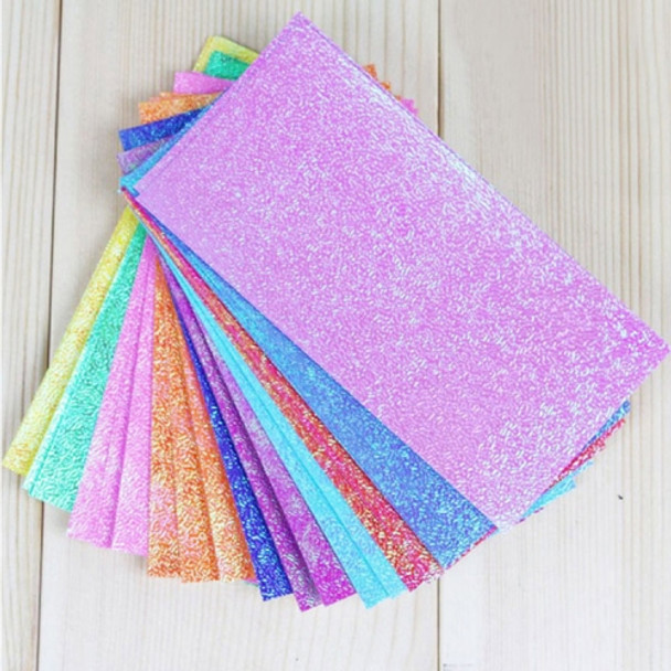 150 PCS Square Single-sided Flash Folding Paper Children's Handmade DIY Scrapbooking Craft Decoration, Size:7 × 14 cm （50 sheets）