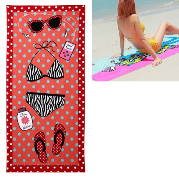 Summer Beach Towel  Absorbent Microfiber Bath Towels Adult Quicky-dry Camping Large Swimming Shower Yoga Sport Towels(Bikini Red)