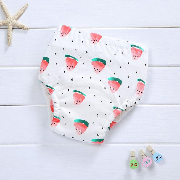 Baby Cotton Washable Four-layer Gauze Diaper, Suitable Height:90 Yards(Strawberry)