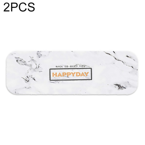 2 PCS Washstand Diatom Mud Soap Pad Bathroom Toothbrush Beard Knife Absorbent Quick-drying Pad(Marbling)