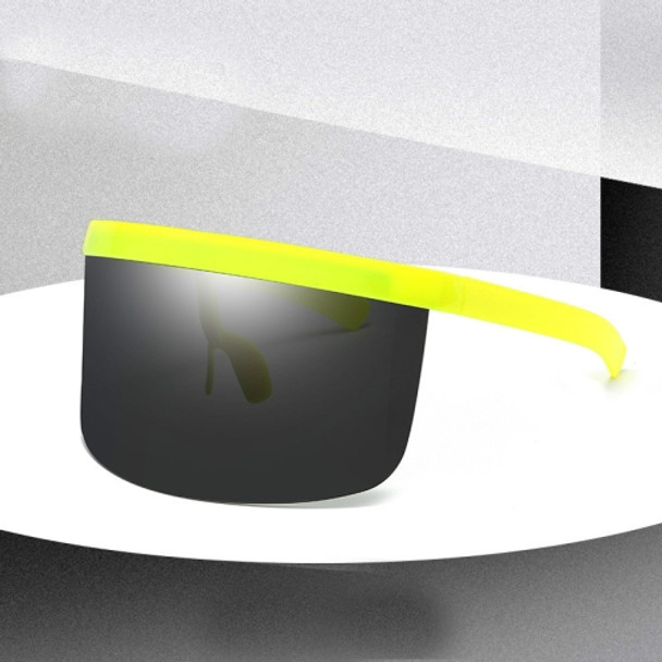 Large Frame Full Protection Outdoor Boy & Girl Sunglasses UV-proof Baby Sunglasses, Frame color: Yellow Frame Black&Gray
