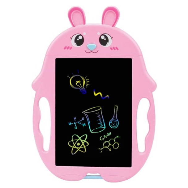9 inch Children Cartoon Handwriting Board LCD Electronic Writing Board, Specification:Color  Screen(Pink Rabbit)