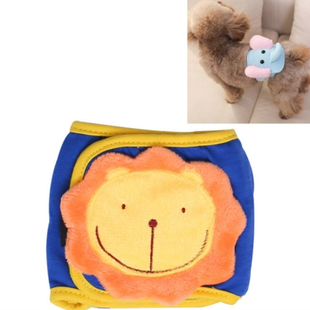 Pet Physiological Pants Small Dog Teddy Anti-harassment Dog Safety Pants, Size: L(Lion)