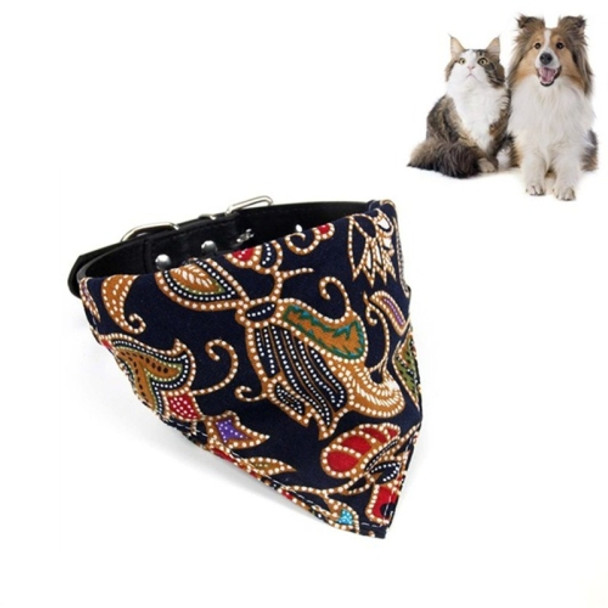 5 PCS Cotton Pet Bib Cat Headband Dog Saliva Towel, Size:XS(Black)