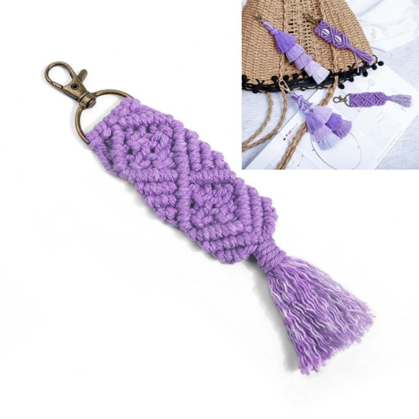 2 PCS Personality Creative Jewelry Pendant Bohemia Tassel Jewelry Pendant Hand-Woven Rope Knot Bag Keychain, Style:K68150