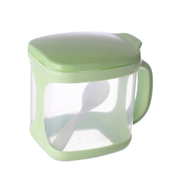 Plastic Seasoning Box Multi-purpose Combination Seasoning Rack Kitchen Supplies, Style:One Grid(Apple Green)