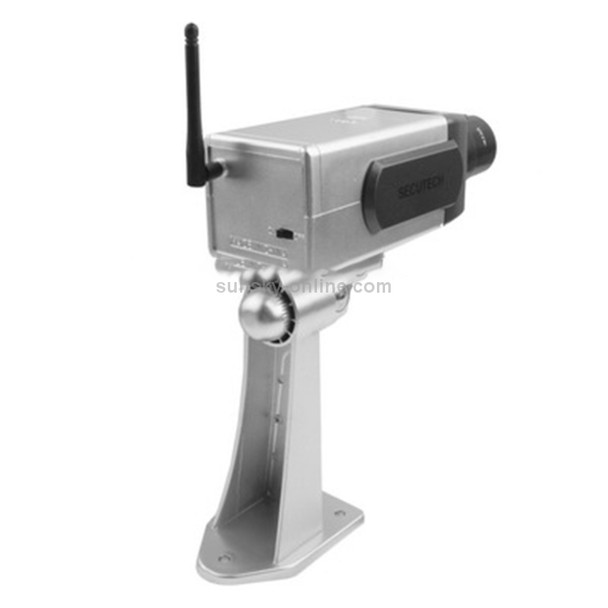 Fake Dummy Wireless Surveillance IR LED Security Camera with 45 Rotation(Silver)