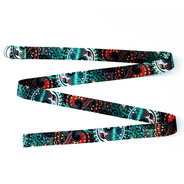 2 PCS Printed Adjustable Yoga Stretch Band Fitness Exercise Band, Size: 185 x 3.8cm(Roman Seal)