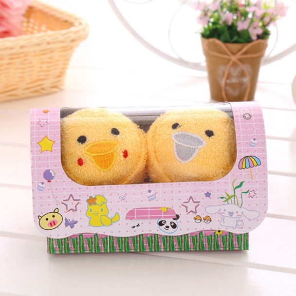 Cute Animal Compressed Travel Towel Set Gift Set With Embroidery Cotton Towels Bath Set Couple Wear(Duck)